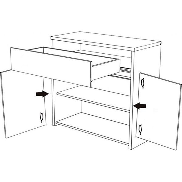 Комод Tahoe TA 5 90x85x40 дуб вотан