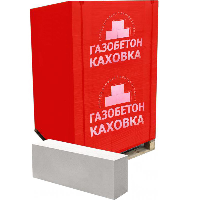 Газобетонный блок КАХОВКА 610x200x100 мм D-400