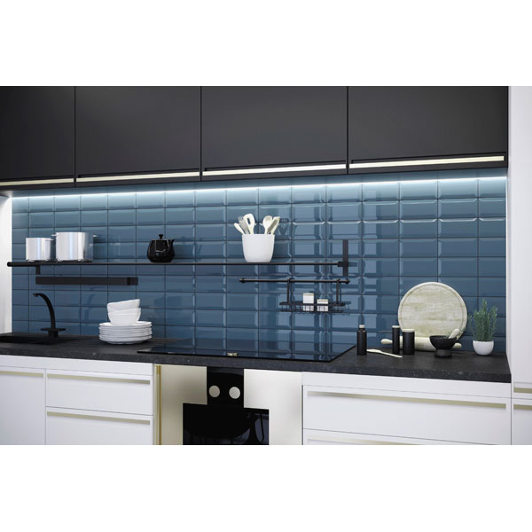 Плитка Golden Tile Metrotiles блакитний 463051 10x20 