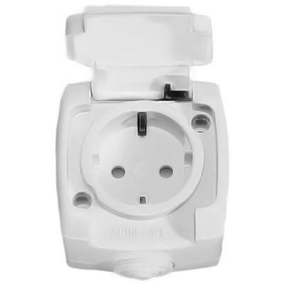 Розетка Rondo RA16-112B-BI белая