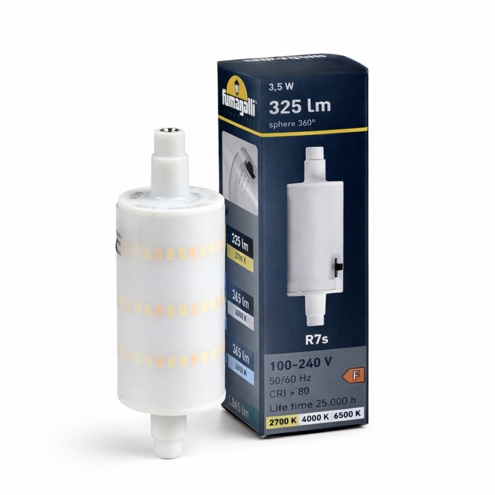 Світильник вуличний настінний FUMAGALLI ABRAM 150 CCT R7S 3,5 Вт IP55 чорний