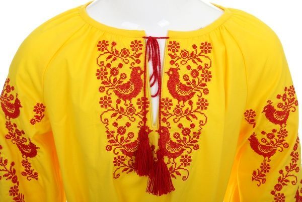 Платье Эдельвика 146 желтый 166-19/00 