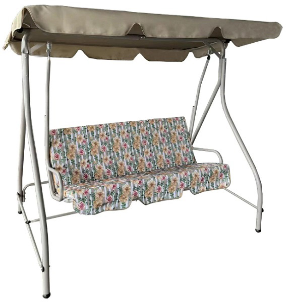 Гойдалка UP! (Underprice) SW102 ВАЛЕРІ 1800x1160x1640 мм бежеві квіти