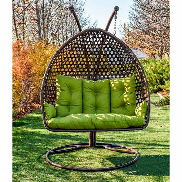 Кресло-кокон Indigo Мишель 1370х700х1360 мм коричневый