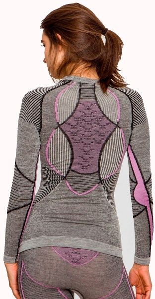 Термореглан X-Bionic Apani 4.0 Merino Shirt Round Neck Long Sleeves Women AP-WT06W19W-B343 S сірий
