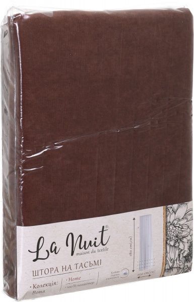 Штора Bona 200х280 см мокко La Nuit