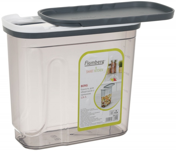 Емкость для хранения с кришкой BERG 1,8 л Flamberg