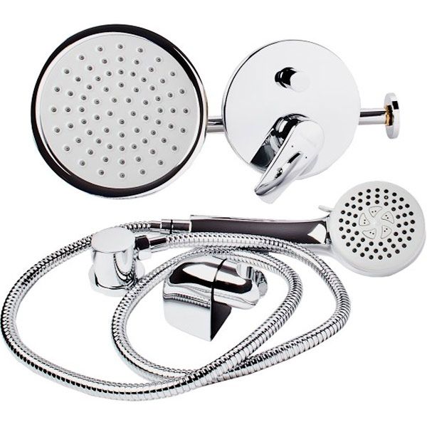 Смеситель скрытого монтажа Imprese Jesenik VR-15140 с верхним душем и лейкой