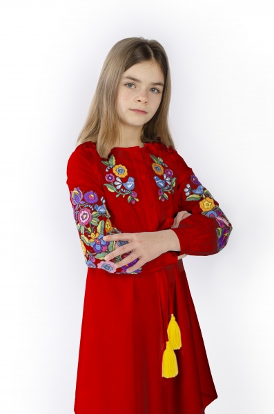 Сукня Едельвіка 272-22/09 р.158 червоний 