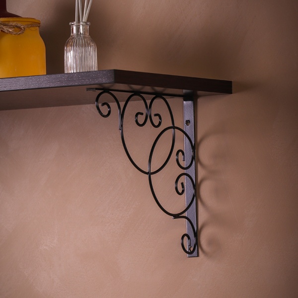 Кронштейн Larvij Фиоре черный L7655BL