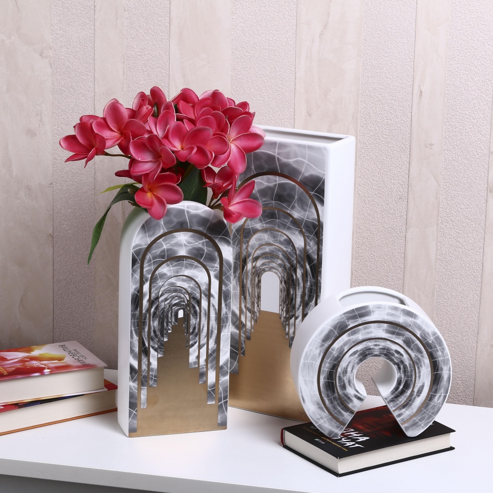 Статуэтка Inari Gatsby 41х8,5х17,5 см серый с золотым