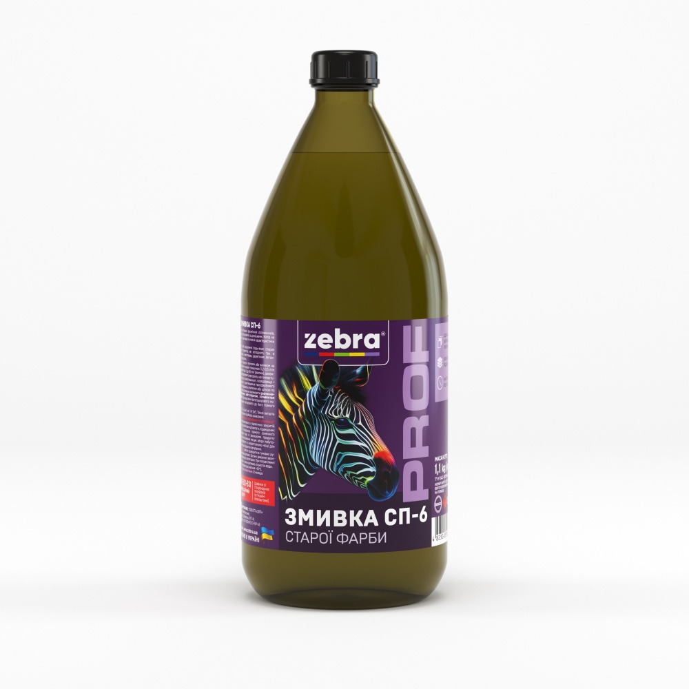 Смывка старой краски СП-6 ZEBRA 1,1 кг
