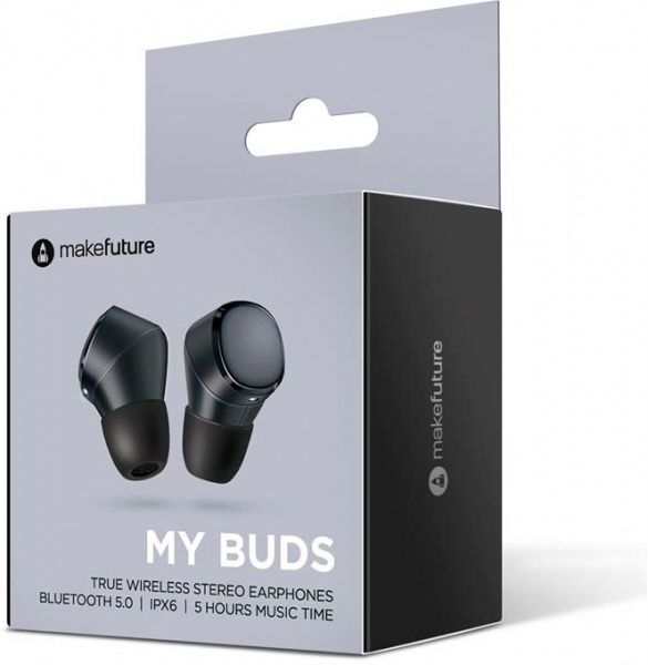 Навушники MakeFuture бездротові Buds TrueWireless black 