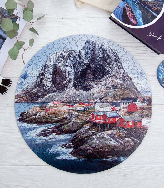 Пазл дерев'яний Рейне 30 см PuzzleUp 