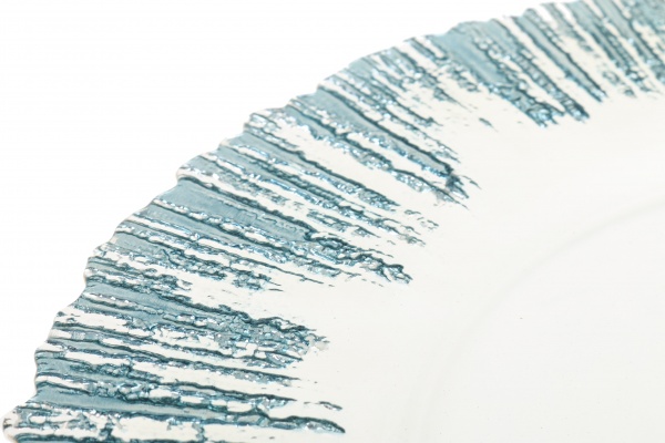 Блюдо AURA 33,5X1,3 античний блакитний Arda Cam 