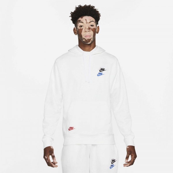 Джемпер Nike M NSW SPE+ FT PO HOODIE M FTA DD4666-100 р. M білий