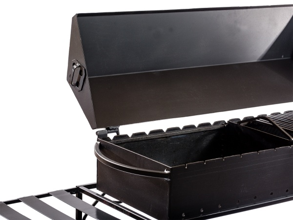 Мангал-барбекю Metalzavod Мангал-барбекю MB15-3D на 15 шампуров 3 мм на дровнице