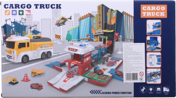 Ігровий набір Shantou Пожежна машина-паркінг зі звуковими ефектами OTB0581789