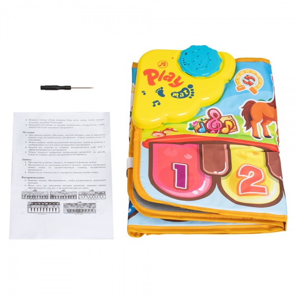 Развивающий коврик Qunxing Toys Музыкальные зверята DW601-1