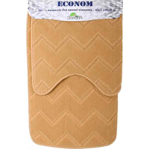 Набір килимків Dariana Econom JD 672 бежевий