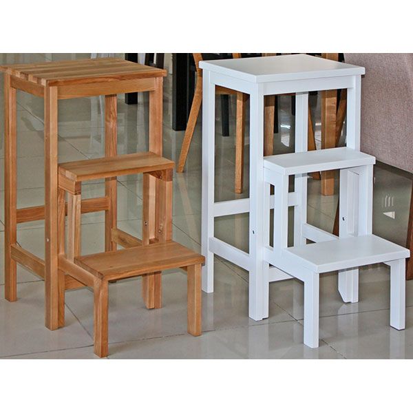 Табурет-лестница РПМК 720х390х340(610) мм белый / белый 