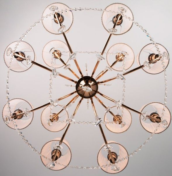 Люстра підвісна Strotskis Emiliana 12x40 Вт E14 білий/золото 10087/12 