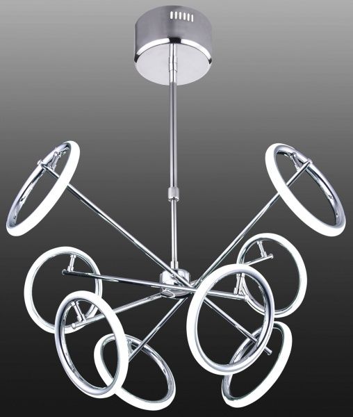 Люстра светодиодная Геотон GTN-607/8С 48165 72 Вт хром 