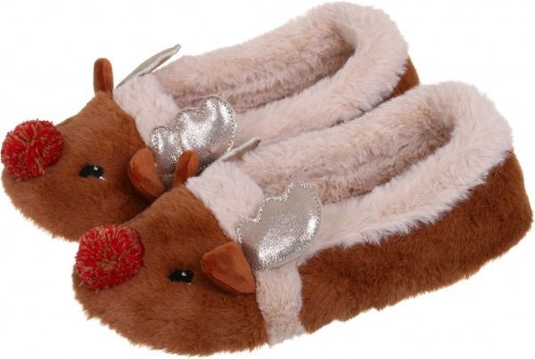 Капці домашні La Nuit Олені р. 38-39 коричневий 