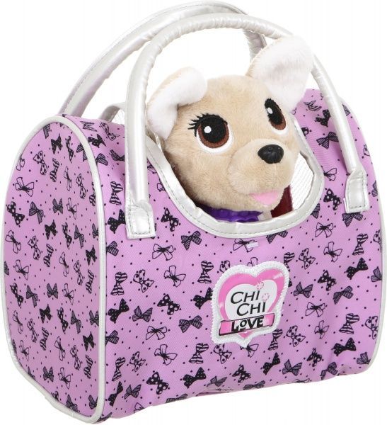 Мягкая игрушка VRG Собачка CCL Чихуахуа Фэшн. Вояж с ошейником и сумочкой 20 см 5893124
