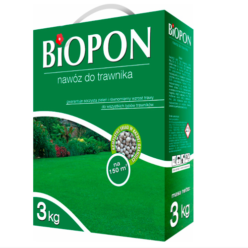 Удобрение минеральное BIOPON для газонов 3 кг