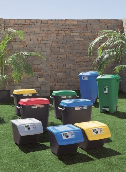 Бак для сміття з кришкою Tayg Eco 50 л 412011_жовтий