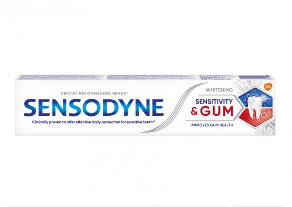 Зубная паста Sensodyne Чувствительность зубов и защита десен Отбеливающая 75 мл
