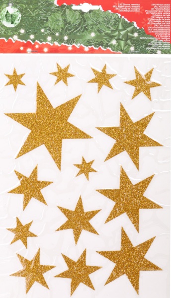 Декоративная наклейка Звезды BCC001170 в ассортименте 21х34 см