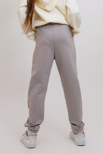 Штаны для девочек KOSTA д/д р.134–140 серый 2530-4 