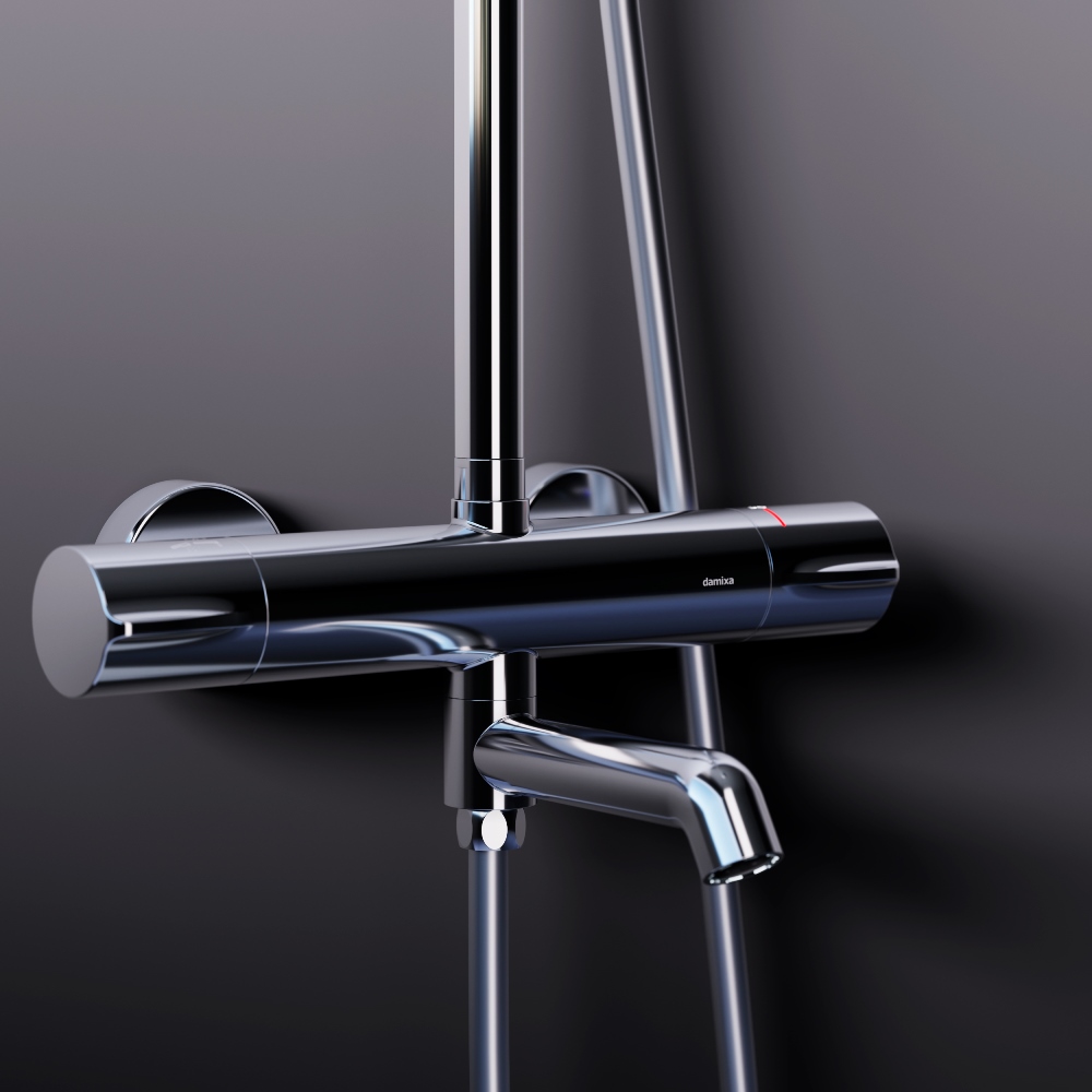 Душова система Damixa 936810000 Scandinavian Pure, з термостатом