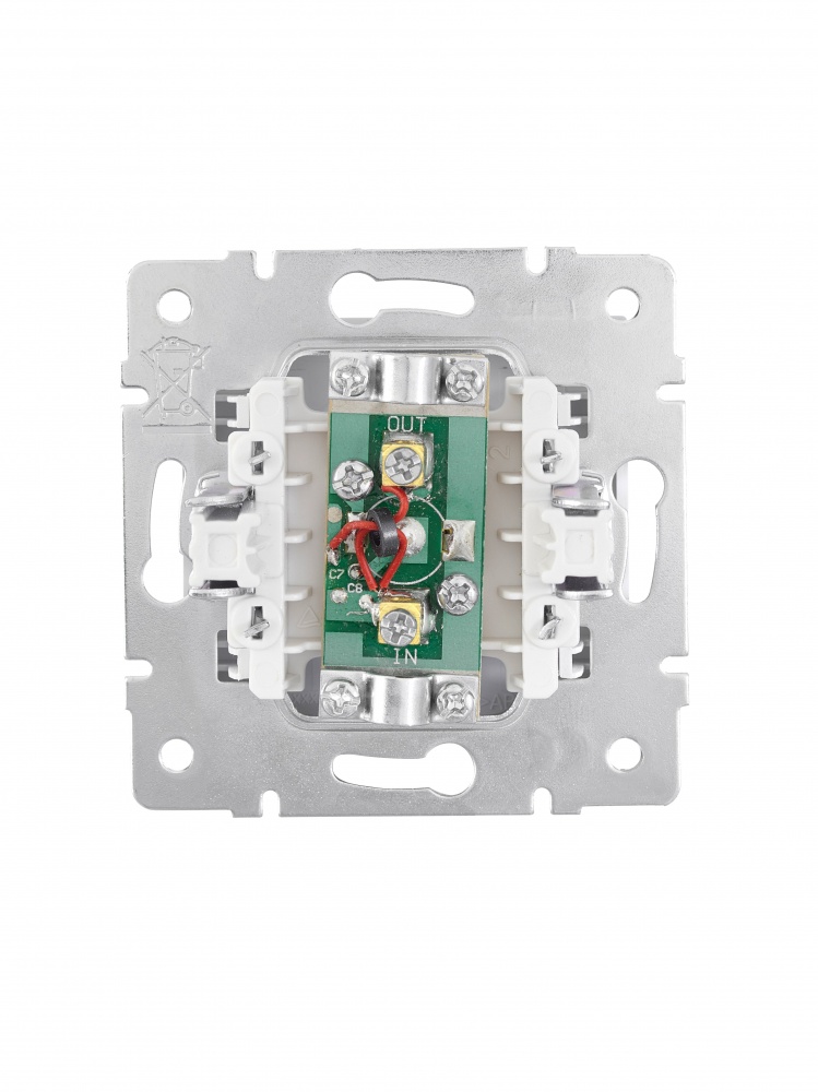 Розетка TV прохідна 1 Lezard Vesna IP20 білий 742-0288-129