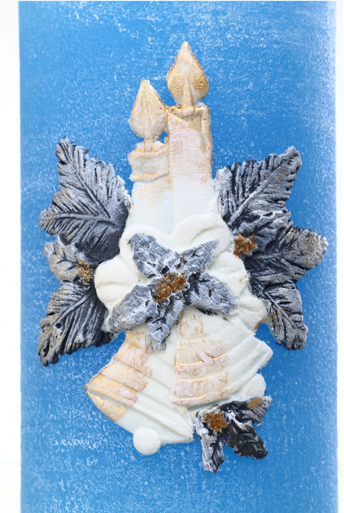 Свічка декоративна Циліндр Різдвяна композиція в асортименті Pako-If