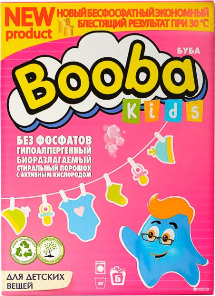 Порошок для машинной и ручной стирки Booba Детский 0,35 кг 