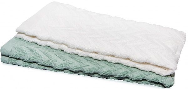 Рушник Зигзаги 40x60 см Simi молочний/м'ятний 