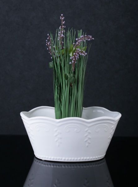 Ваза для фруктов Прованс 12х15х26,5 см белая Eterna