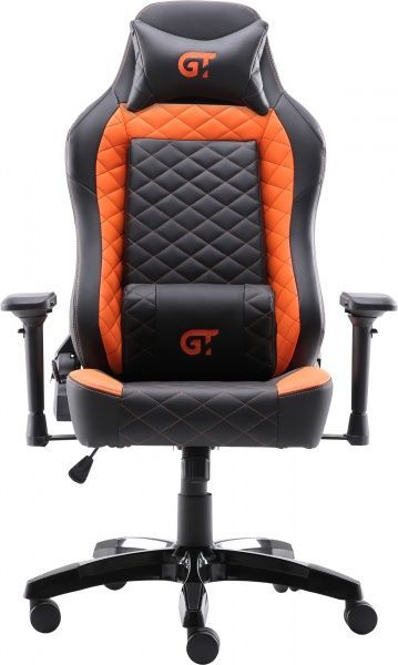 Кресло GT Racer X-2605-4D черно-оранжевый 