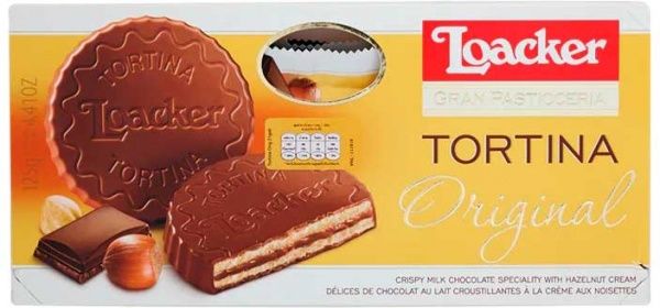 Вафли Loacker Tortina Original 125 г 8000380106028 
