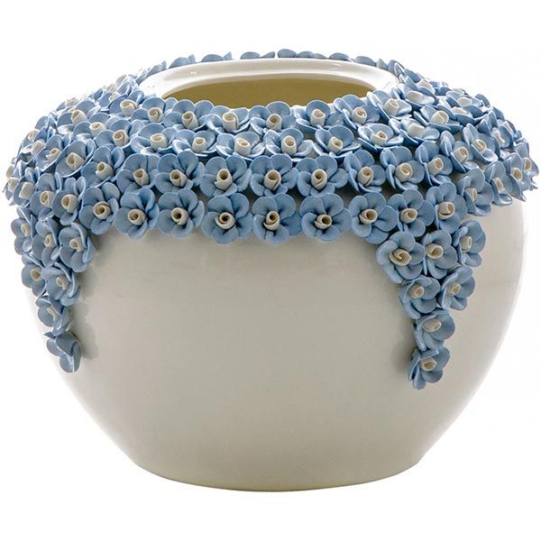 Ваза декоративная Пина синяя 22 см