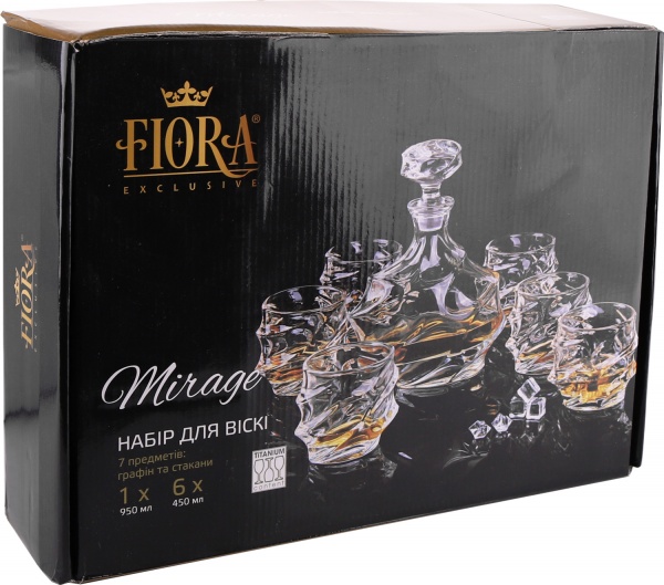 Набор для виски Mirage 7 предметов Fiora