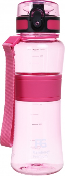 Пляшка для води Smart 550 мл рожевий Flamberg