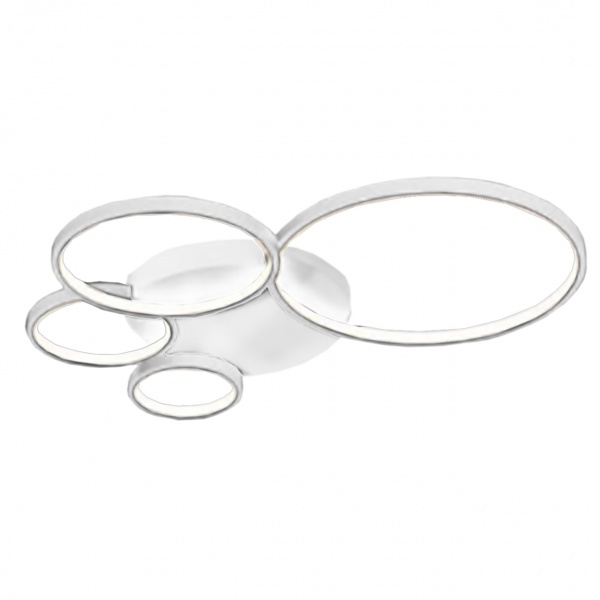 Люстра світлодіодна Eurolamp круг A42 білий LED-LR-120-A42(white) 