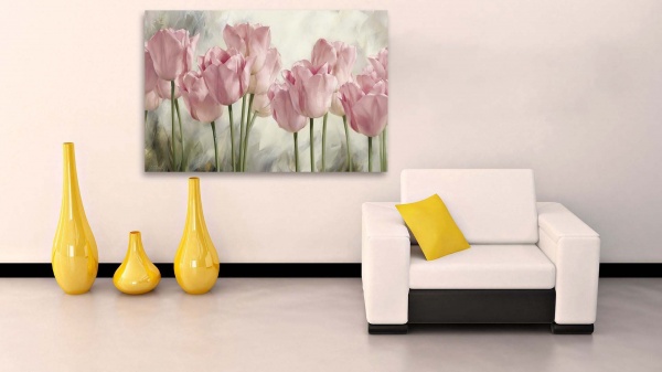 Картина на холсте Тюльпаны 120x80 см ТЕРРАВОЛ 