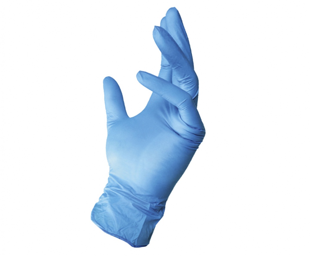 Перчатки медицинские Doloni Онитриловые D-FENDER 3812 неопудренные голубые р.M 20 шт./уп.