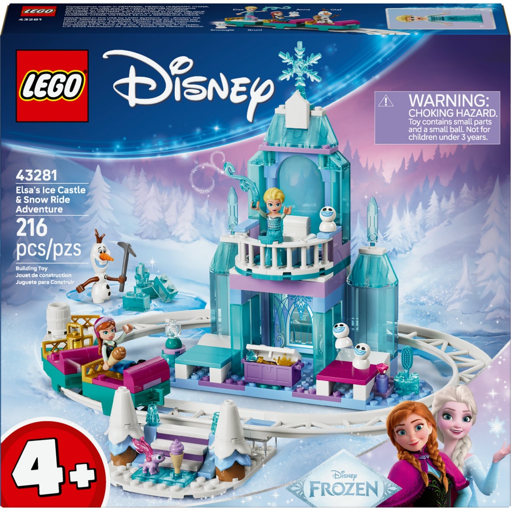 Конструктор LEGO Disney Princess Ледяной дворец Эльзы и веселое катание на санках 43281