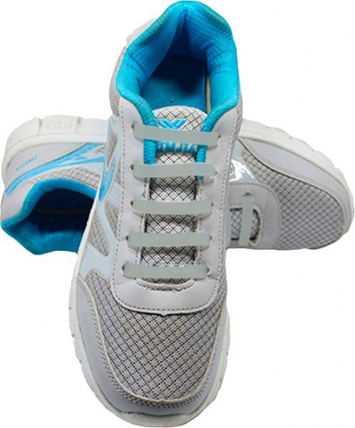 Шнурки силиконовые AntiLaces Classic SGR565 серый 